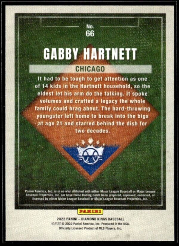 2022 Panini Diamond Kings Chicago Cubs #66 Gabby Hartnett