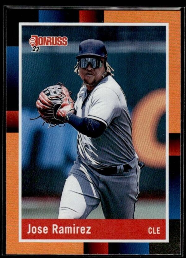 2022 Donruss Retro Cleveland Guardians #235 Jose Ramirez Orange Holo