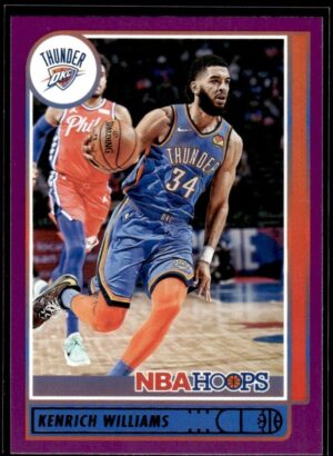 _10 2021-22 Hoops Purple Kenrich Williams Oklahoma City Thunder #53