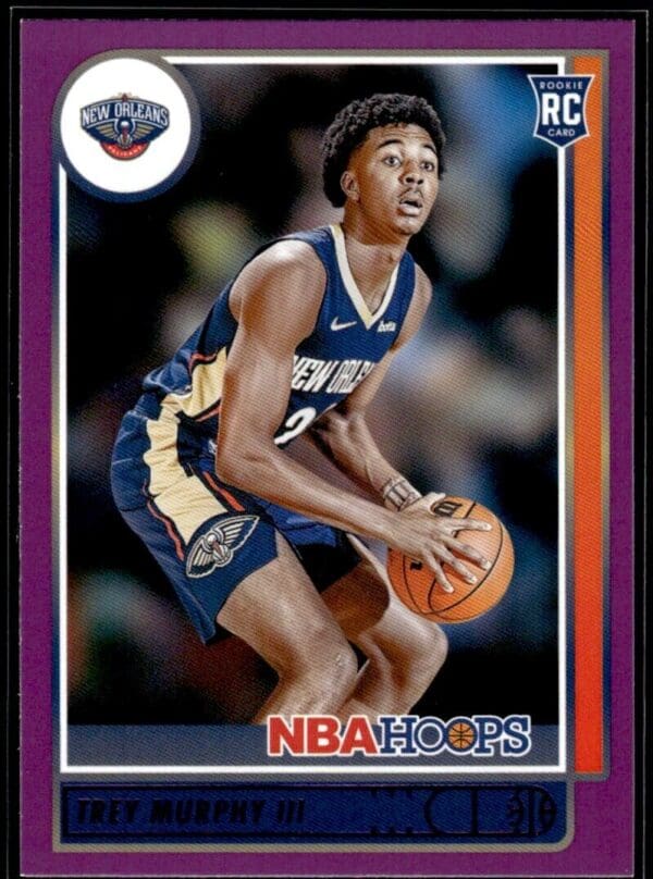 2021-22 Hoops Purple Trey Murphy III Rookie New Orleans Pelicans #221