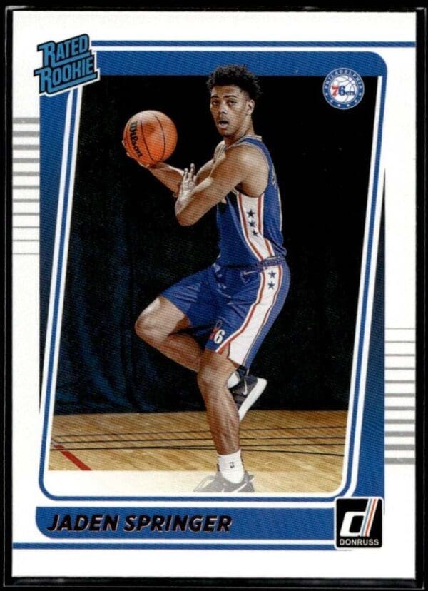 2021 Donruss Philadelphia 76ers #247 Jaden Springer RC Rookie