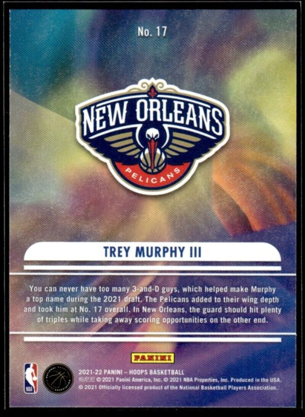 2021-22 Hoops We Got Next Trey Murphy III Rookie New Orleans Pelicans #17
