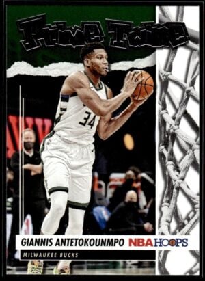 2021-22 Hoops Prime Twine Giannis Antetokounmpo Milwaukee Bucks #11