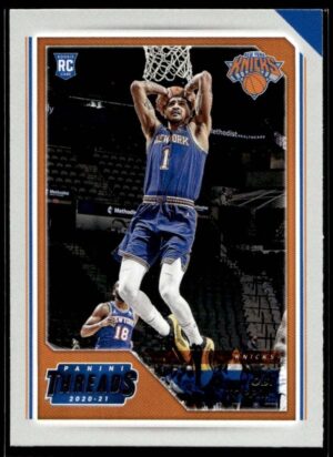 2020 Panini Chronicles Threads New York Knicks #80 Obi Toppin RC Rookie