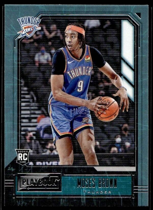 2020 Panini Chronicles Playbook Oklahoma City Thunder #190 Moses Brown RC Rookie