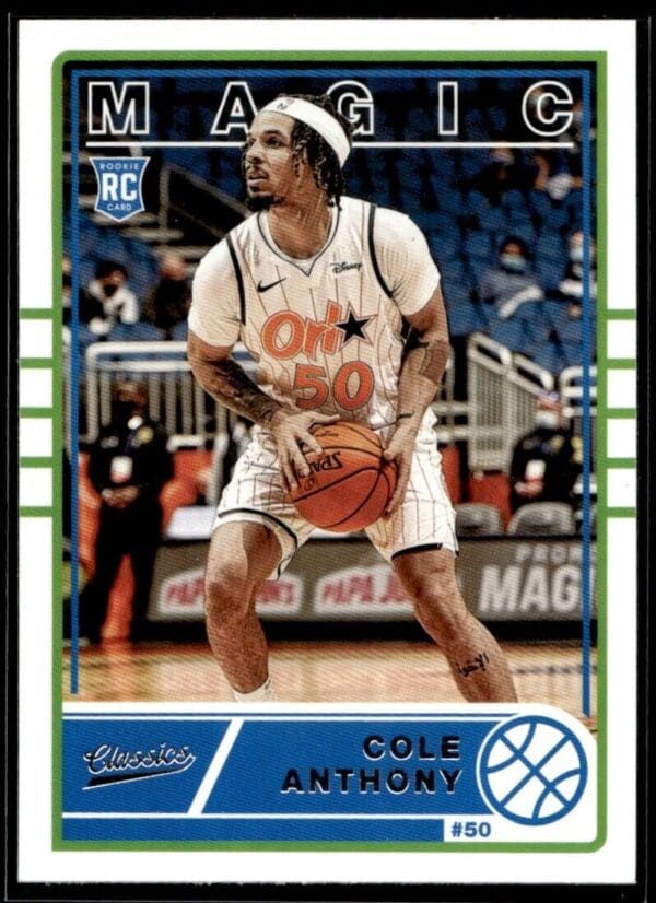 2020 Panini Chronicles Classics Orlando Magic #627 Cole Anthony RC Rookie