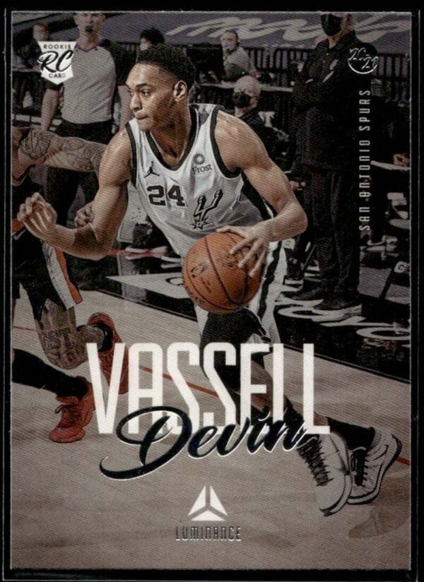 2020 Panini Chronicles Luminance San Antonio Spurs #153 Devin Vassell RC Rookie