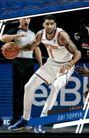 2020 Panini Chronicles Prestige New York Knicks #75 Obi Toppin RC Rookie