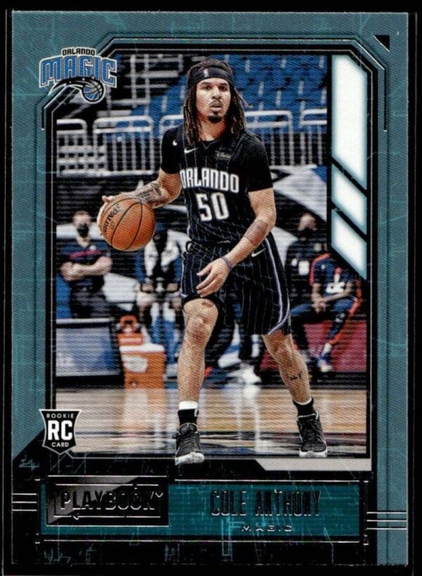 2020 Panini Chronicles Playbook Orlando Magic #186 Cole Anthony RC Rookie