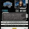 2020 Panini Chronicles Playbook Orlando Magic #186 Cole Anthony RC Rookie