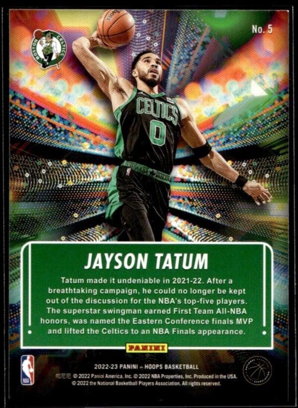 2022 Hoops Hoopla Boston Celtics #5 Jayson Tatum