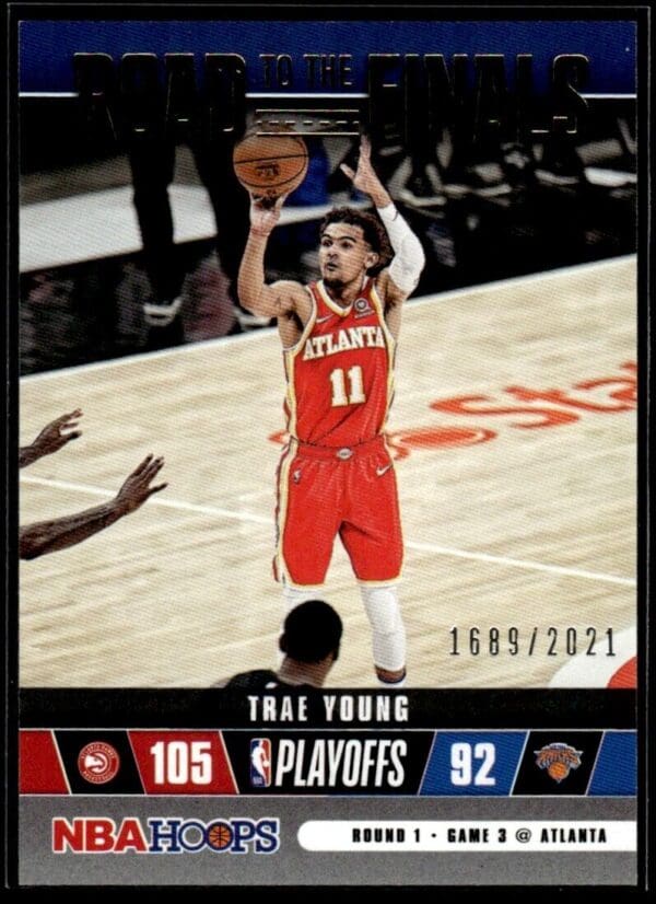 2021-22 Hoops Road to the Finals First Round Trae Young 1689/2021 Atlanta Hawks