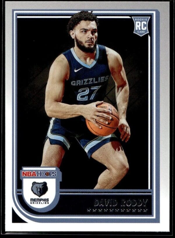 2022 Hoops Red Back Memphis Grizzlies #253 David Roddy RC Rookie