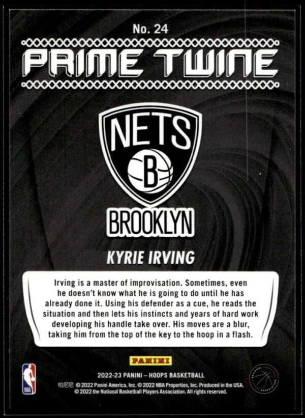2022 Hoops Prime Twine Brooklyn Nets #24 Kyrie Irving