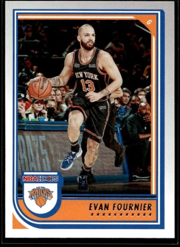 _10 2022 Hoops Red Back New York Knicks #19 Evan Fournier