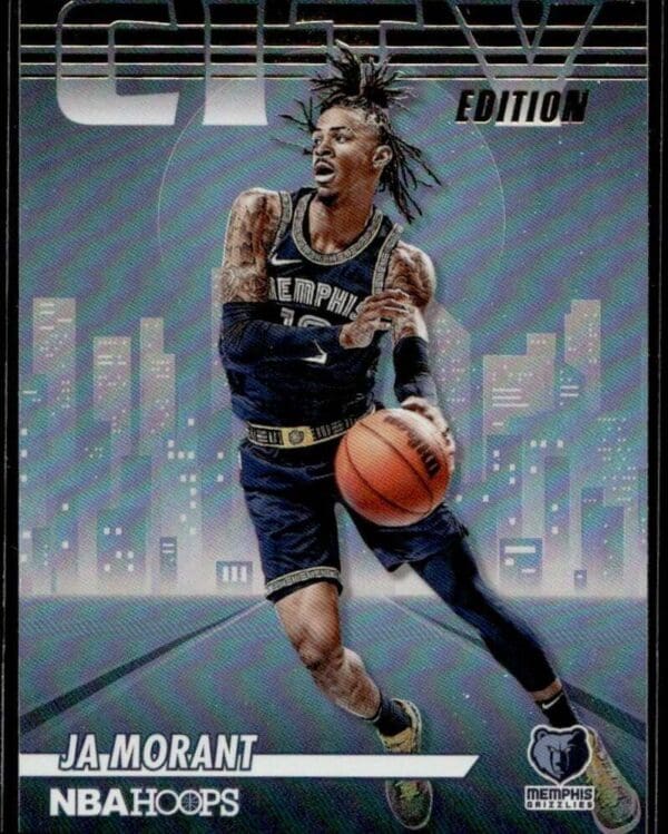2022 Hoops City Edition Memphis Grizzlies #28 Ja Morant Holo Gold foil