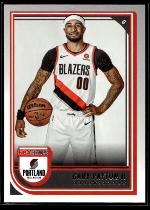 _10 2022 Hoops Red Back Portland Trail Blazers #211 Gary Payton II