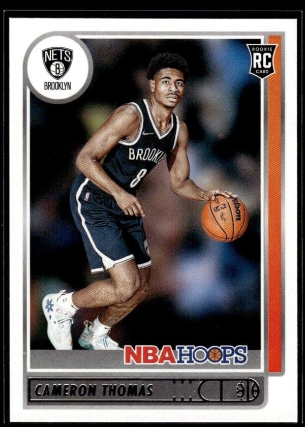 _10 2021 NBA Hoops Brooklyn Nets #231 Cameron Thomas RC Rookie