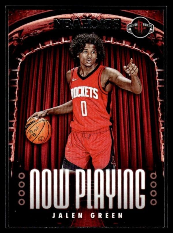 2021-22 Hoops Now Playing Jalen Green Houston Rockets #2
