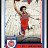 2022 Hoops Red Back Detroit Pistons #59 Cade Cunningham