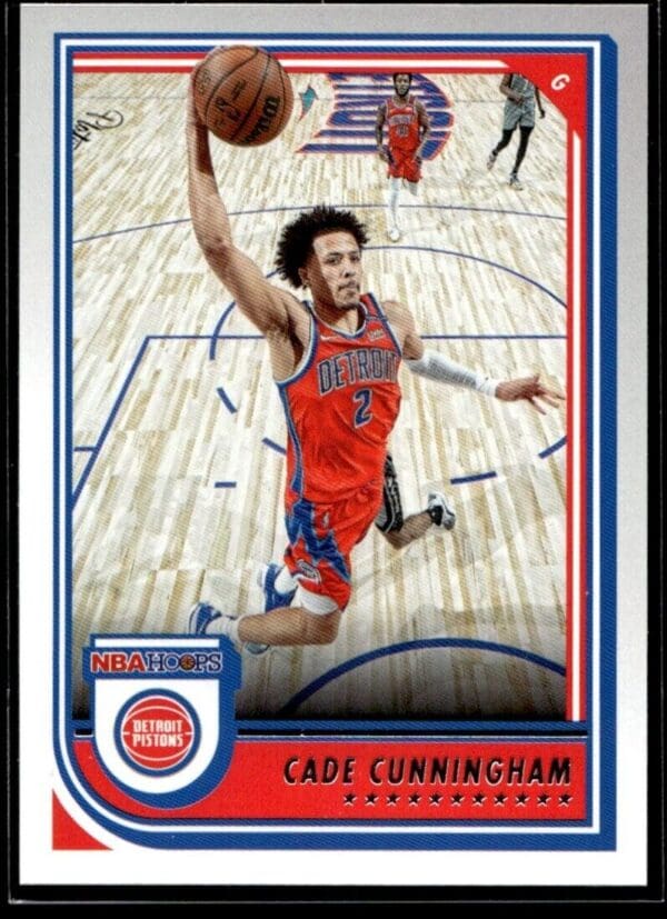 2022 Hoops Red Back Detroit Pistons #59 Cade Cunningham
