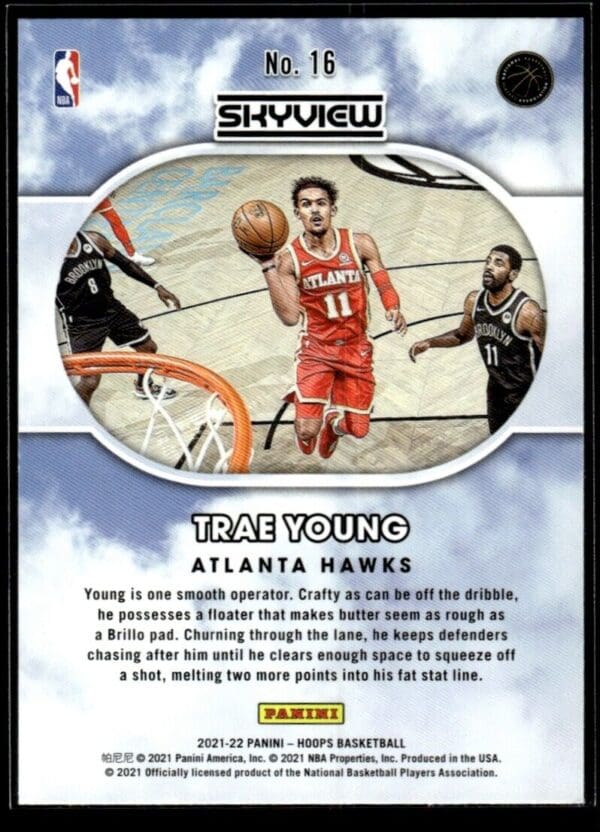2021-22 Hoops Skyview Trae Young Atlanta Hawks #16