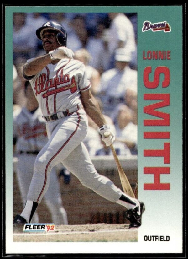 1992 Fleer Atlanta Braves #369 Lonnie Smith