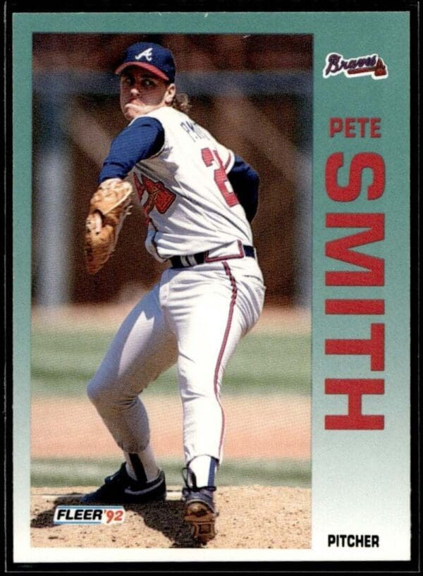 1992 Fleer Atlanta Braves #370 Pete Smith