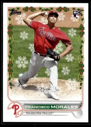 2022 Topps Holiday Philadelphia Phillies #154 Francisco Morales RC Rookie