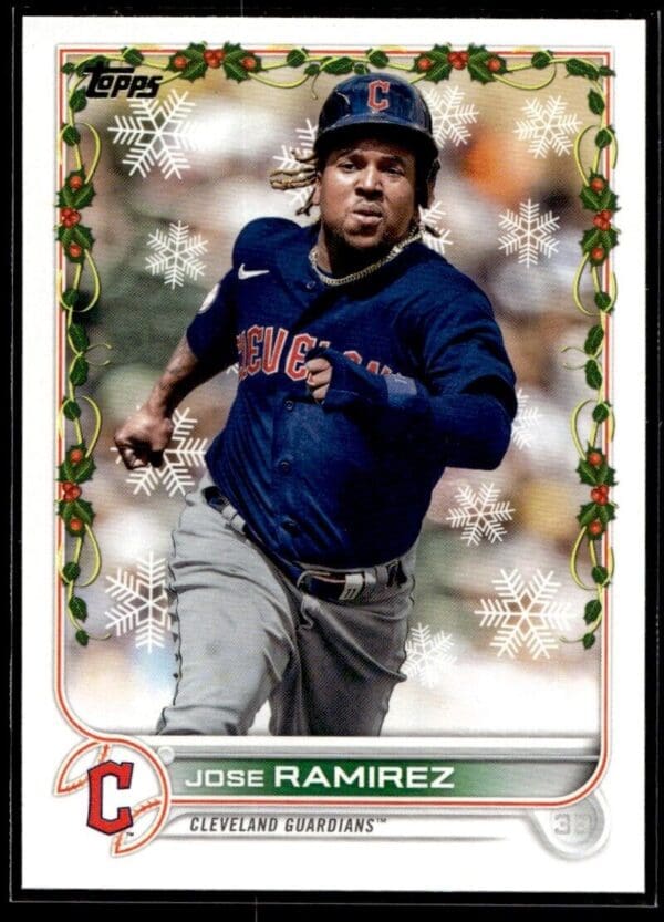 2022 Topps Holiday Cleveland Indians #151 Jose Ramirez