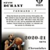 2021 Panini Chronicles Brooklyn Nets #10 Kevin Durant