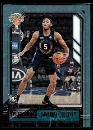 2020 Panini Chronicles Playbook New York Knicks #179 Immanuel Quickley RC Rookie