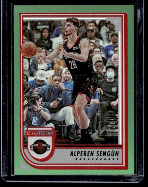 2022 Hoops Green Houston Rockets #131 Alperen Sengun 74/99