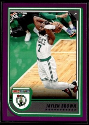 2022 NBA Hoops Boston Celtics #2 Jaylen Brown Purple