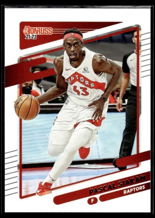 _10 2021 Donruss Toronto Raptors #93 Pascal Siakam