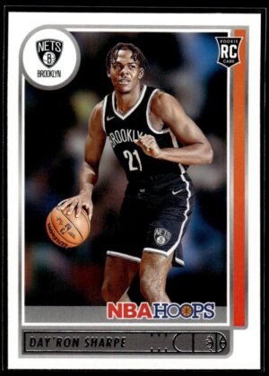 2021 NBA Hoops Brooklyn Nets #215 Day'Ron Sharpe RC Rookie