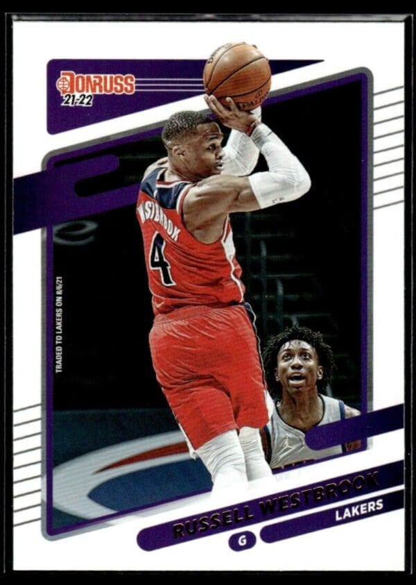 _10 2021 Donruss Los Angeles Lakers #72 Russell Westbrook