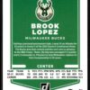 2021 Donruss Milwaukee Bucks #88 Brook Lopez