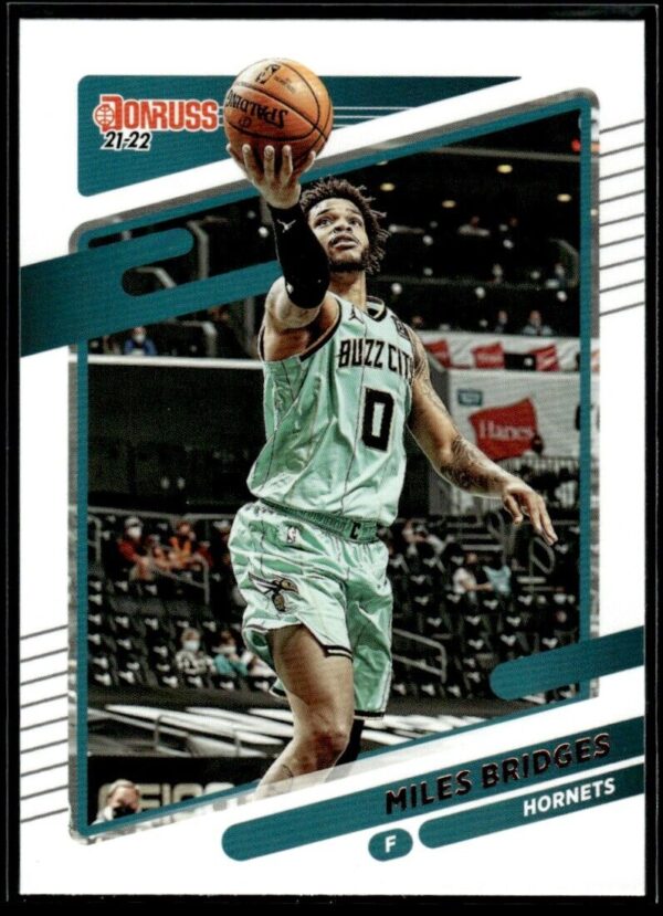 _10 2021 Donruss Charlotte Hornets #87 Miles Bridges