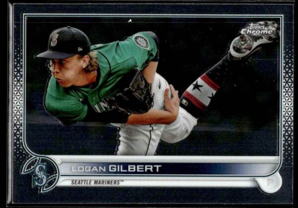 2022 Topps Chrome Logan Gilbert Seattle Mariners #211