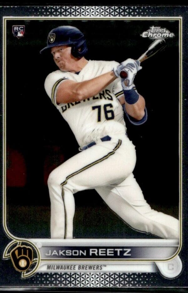 _10 2022 Topps Chrome Jakson Reetz Rookie Milwaukee Brewers #157