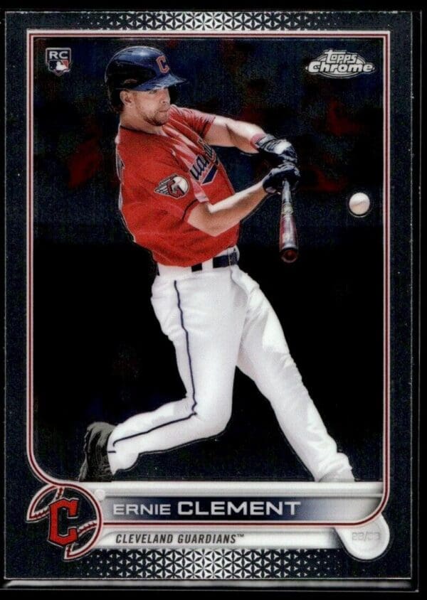 2022 Topps Chrome Ernie Clement Rookie Cleveland Guardians #145