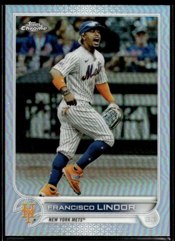 2022 Topps Chrome Francisco Lindor New York Mets #166 Refractor