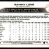 2022 Topps Chrome Sammy Long Rookie San Francisco Giants #59