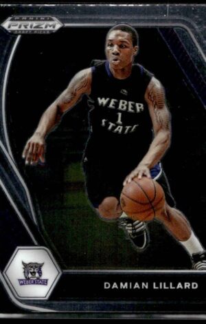 2021 Panini Prizm Draft Picks Weber State Wildcats #83 Damian Lillard