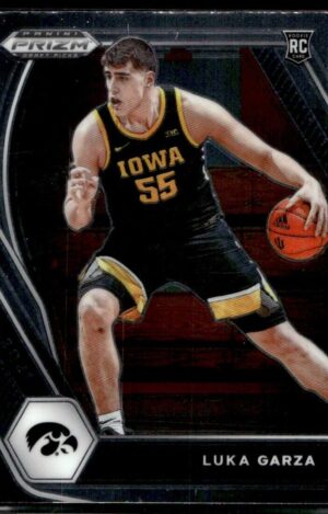 2021 Panini Prizm Draft Picks Iowa Hawkeyes #51 Luka Garza RC Rookie