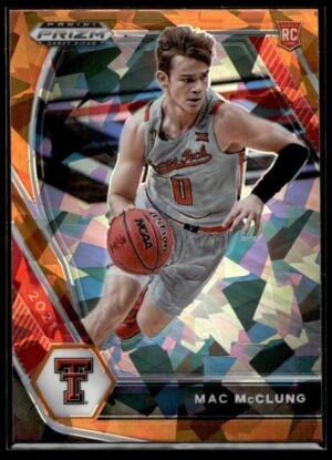 _10 2021 Panini Prizm Draft Picks Texas Tech Red Raiders #39 Mac McClung RC Rookie O
