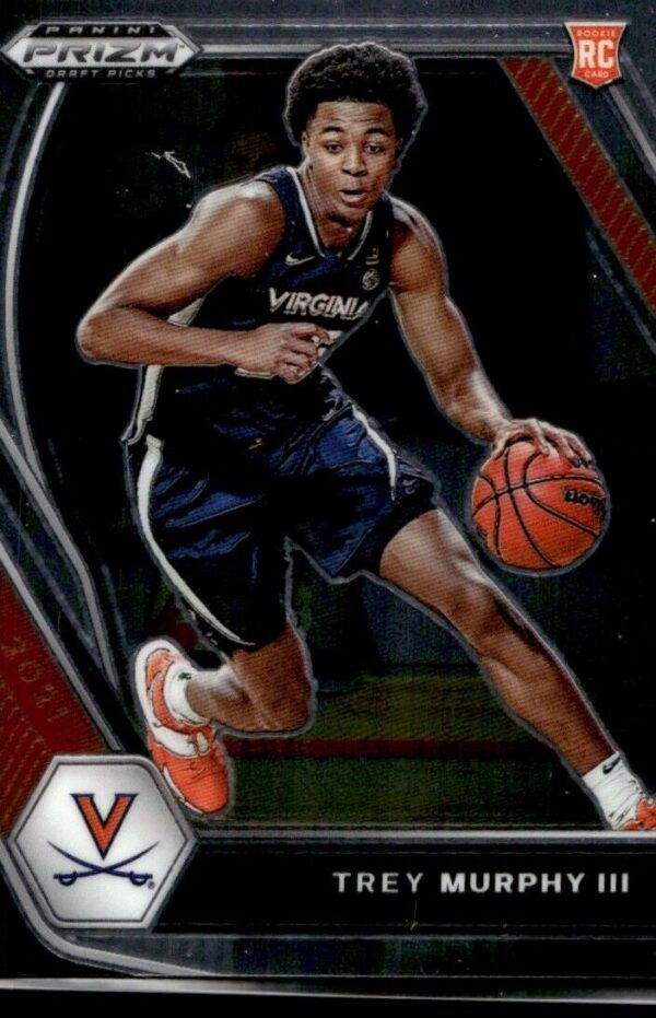_10 2021 Panini Prizm Draft Picks Virginia Cavaliers #40 Trey Murphy III RC Rookie