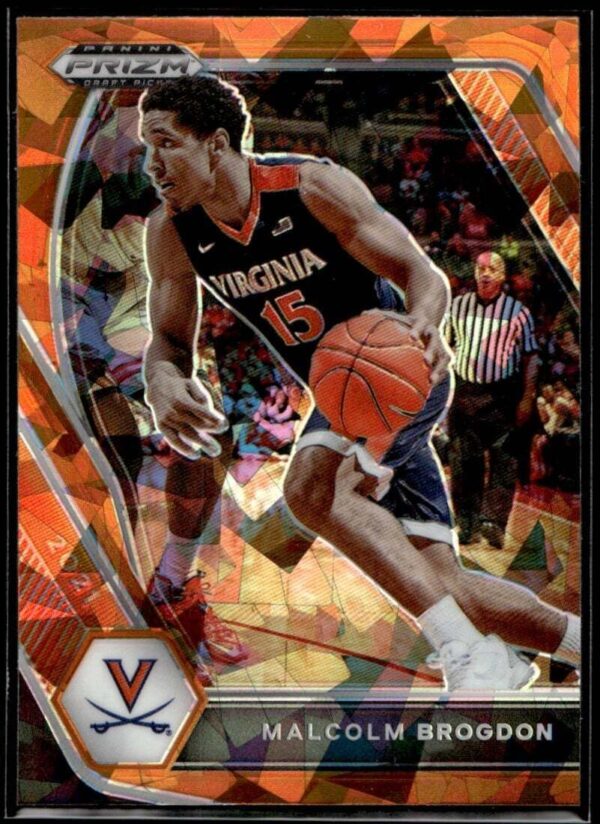 2021 Panini Prizm Draft Picks Virginia Cavaliers #74 Malcolm Brogdon Orange Crac
