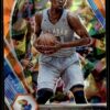 2021 Panini Prizm Draft Picks Kansas Jayhawks #59 Joel Embiid Orange Cracked Ice